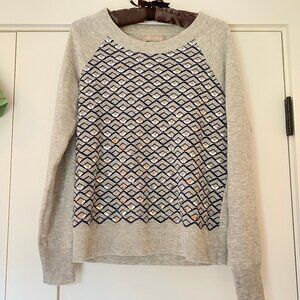 Banana Republic light gray (grey?) sequin sweater, size S